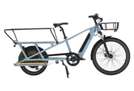 Btwin Elops R500E Microshift 8V 26/20'' 672 Wh Bleu 2022